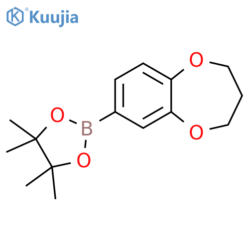 3,4-Dihydro-7-(4,4,5,5-tetramethyl-1,3,2-dioxaborolan-2-yl)-2H-1,5-benzodioxepin structure