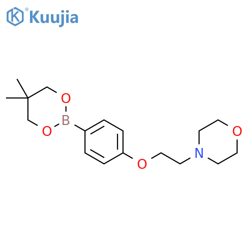 4-{2-[4-(5,5-DIMETHYL-1,3,2-DIOXABORINAN-2-YL)PHENOXY]ETHYLMORPHOLINE structure