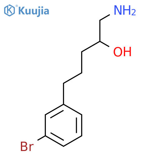 1-amino-5-(3-bromophenyl)pentan-2-ol structure