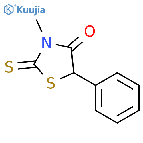 4-Thiazolidinone,3-methyl-5-phenyl-2-thioxo- structure