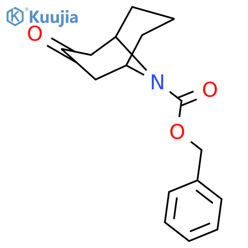 Benzyl 3-oxo-9-azabicyclo3.3.1nonane-9-carboxylate structure