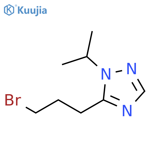 1H-1,2,4-Triazole, 5-(3-bromopropyl)-1-(1-methylethyl)- structure