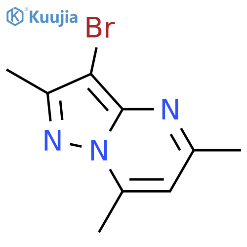 3-Bromo-2,5,7-trimethylpyrazolo[1,5-a]pyrimidine structure