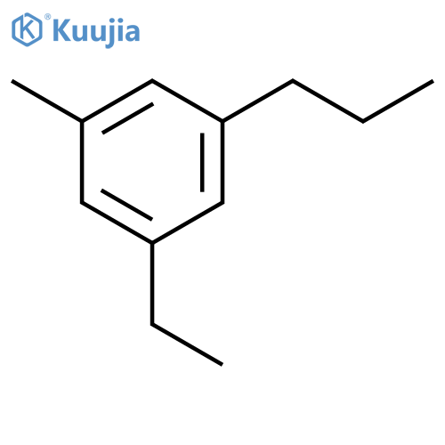 Benzene, 1-ethyl-3-methyl-5-propyl- structure