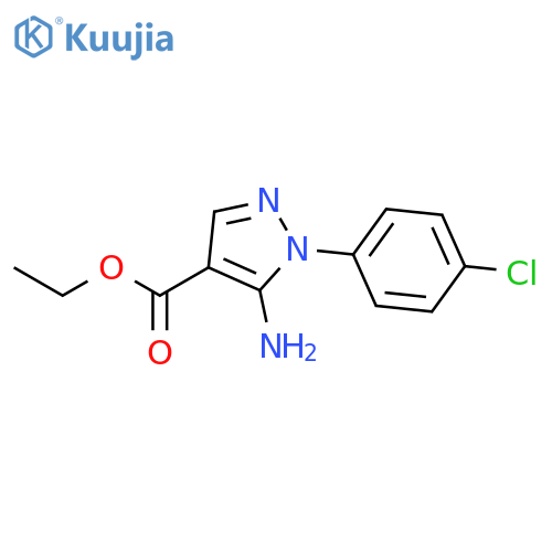 Ethyl 5-amino-1-(4-chlorophenyl)-1H-pyrazole-4-carboxylate structure
