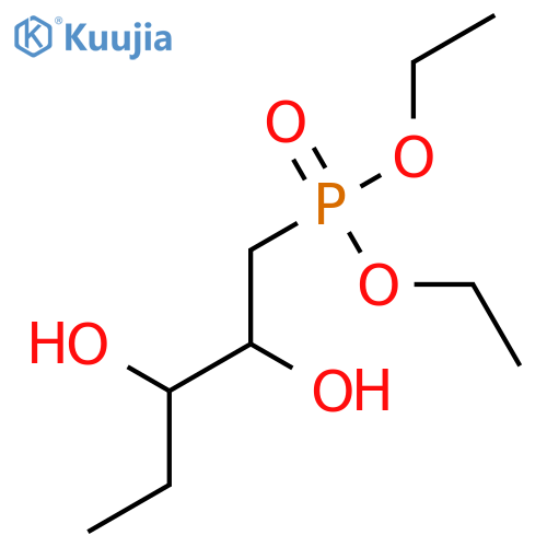 Phosphonic acid, (2,3-dihydroxypentyl)-, diethyl ester structure