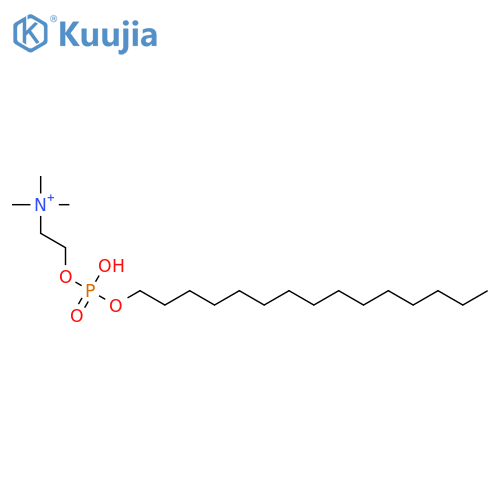 2-[hydroxy(pentadecoxy)phosphoryl]oxyethyl-trimethylazanium structure
