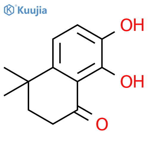 1(2H)-Naphthalenone, 3,4-dihydro-7,8-dihydroxy-4,4-dimethyl- (9CI) structure