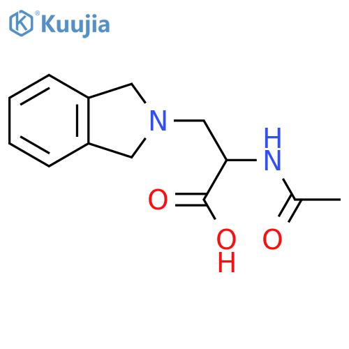3-(2,3-dihydro-1H-isoindol-2-yl)-2-acetamidopropanoic acid structure