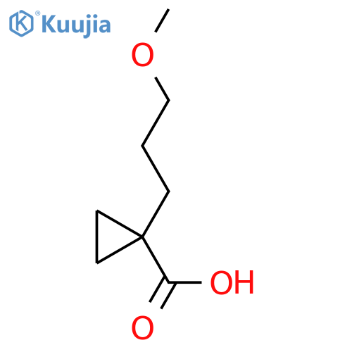 1-(3-methoxypropyl)cyclopropane-1-carboxylic acid structure