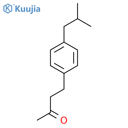 4-4-(2-methylpropyl)phenylbutan-2-one structure