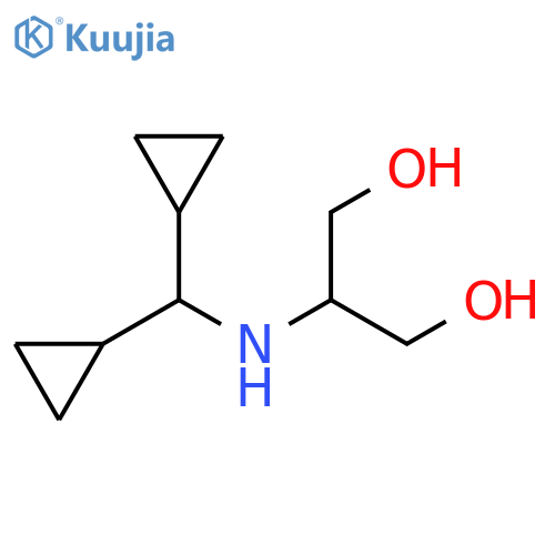 2-(dicyclopropylmethyl)aminopropane-1,3-diol structure