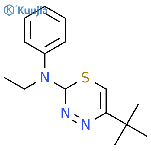 2H-1,3,4-Thiadiazin-2-amine, 5-(1,1-dimethylethyl)-N-ethyl-N-phenyl- structure