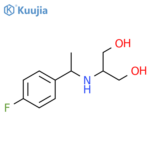 2-{1-(4-fluorophenyl)ethylamino}propane-1,3-diol structure