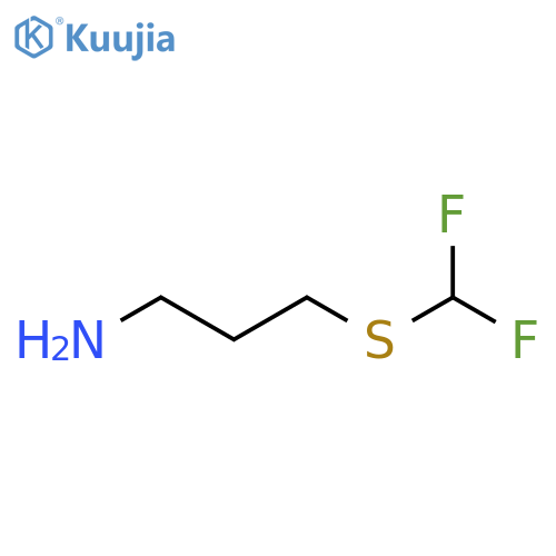 1-Propanamine, 3-[(difluoromethyl)thio]- structure