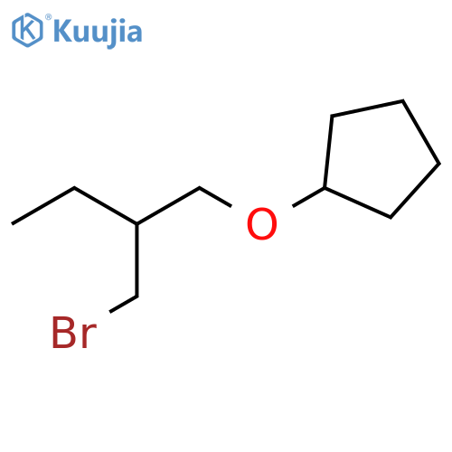 Cyclopentane, [2-(bromomethyl)butoxy]- structure