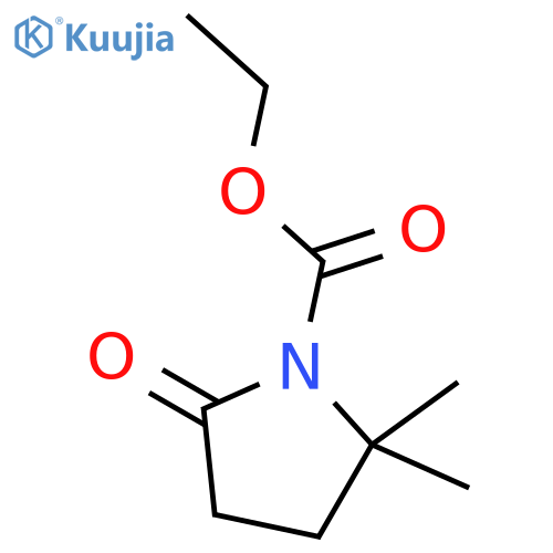 1-Pyrrolidinecarboxylicacid, 2,2-dimethyl-5-oxo-, ethyl ester structure