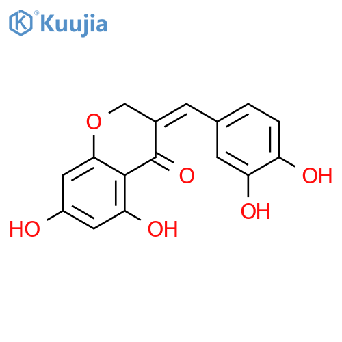 3-(3,4-Dihydroxybenzylidene)-5,7-dihydroxy-4-chromanone; (E)-form structure