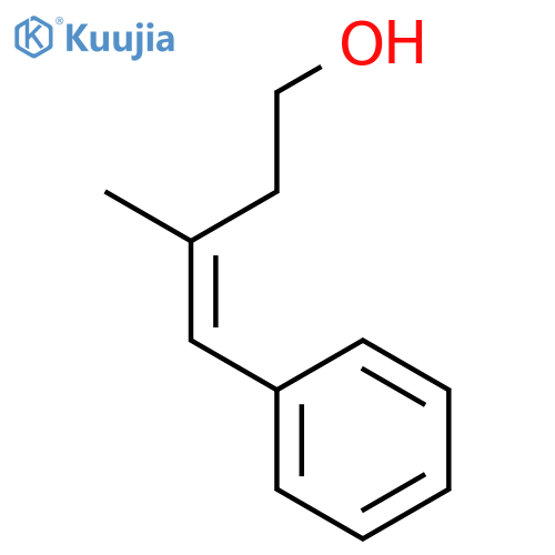 3-methyl-4-phenylbut-3-en-1-ol structure