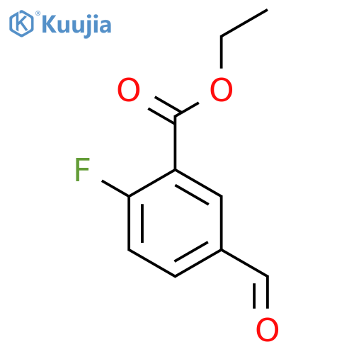 Ethyl 2-fluoro-5-formylbenzoate structure