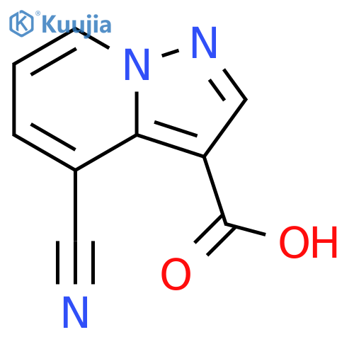 4-cyanopyrazolo1,5-apyridine-3-carboxylic acid structure