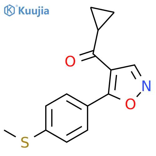 METHANONE, CYCLOPROPYL[5-[4-(METHYLTHIO)PHENYL]-4-ISOXAZOLYL]- structure