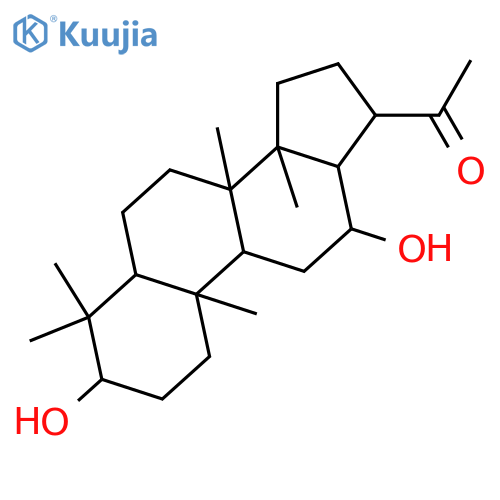 3,12-Dihydroxy-22,23,24,25,26,27-hexanordammaran-20-one; (3β,12β)-form structure