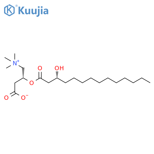 [(3R)-3-Hydroxytetradecanoyl]-L-carnitine structure