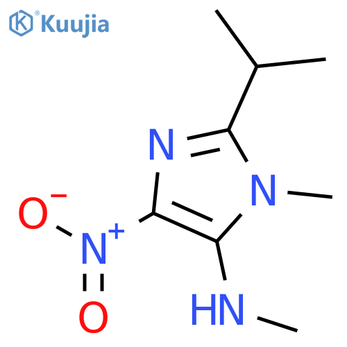 1H-Imidazol-5-amine, N,1-dimethyl-2-(1-methylethyl)-4-nitro- structure