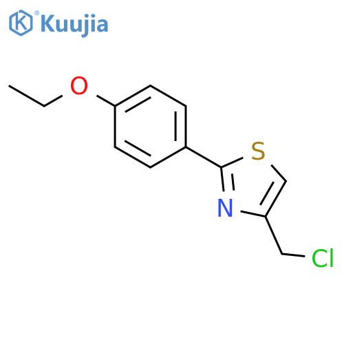 4-(chloromethyl)-2-(4-ethoxyphenyl)-1,3-thiazole structure