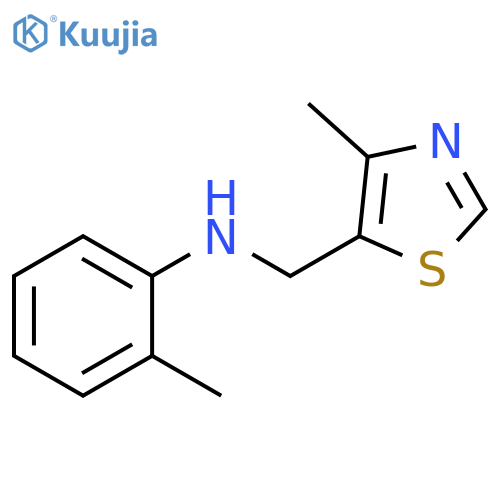 2-methyl-N-(4-methyl-1,3-thiazol-5-yl)methylaniline structure