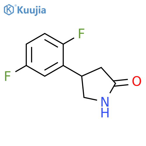 4-(2,5-difluorophenyl)pyrrolidin-2-one structure