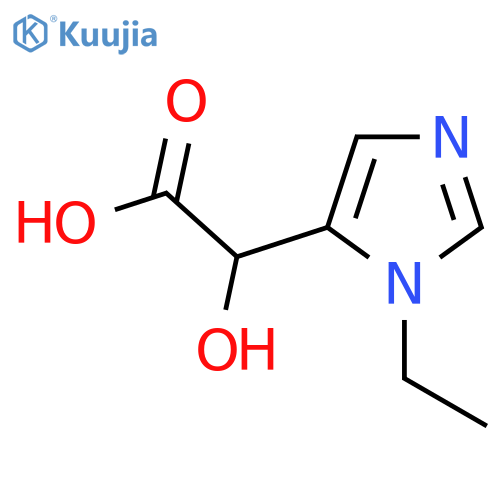 2-(1-ethyl-1H-imidazol-5-yl)-2-hydroxyacetic acid structure