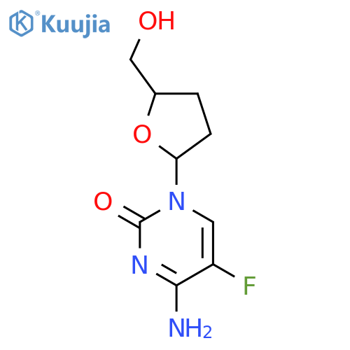 2(1H)-Pyrimidinone,4-amino-5-fluoro-1-[(2S,5R)-tetrahydro-5-(hydroxymethyl)-2-furanyl]- structure