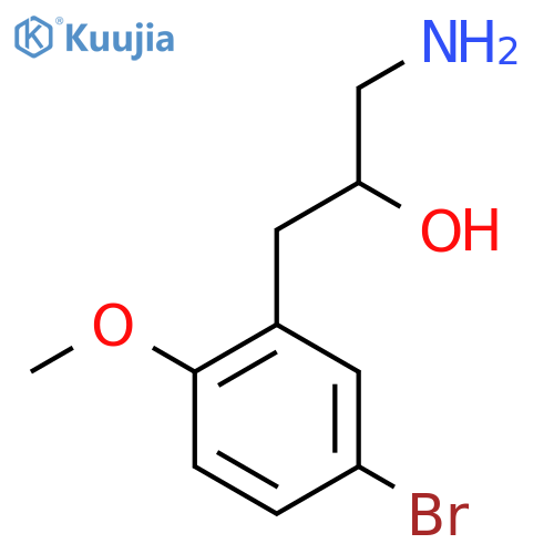 1-amino-3-(5-bromo-2-methoxyphenyl)propan-2-ol structure