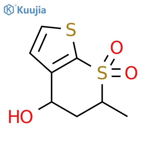 (4S,6S)-4-Hydroxy-6-methyl-5,6-dihydro-4H-thieno2,3-bthiopyran-7,7-dioxide structure