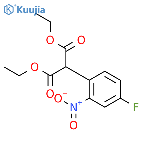 Diethyl 2-(4-fluoro-2-nitrophenyl)malonate structure