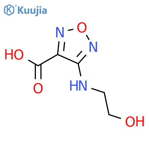 4-(2-Hydroxy-ethylamino)-furazan-3-carboxylic Acid structure