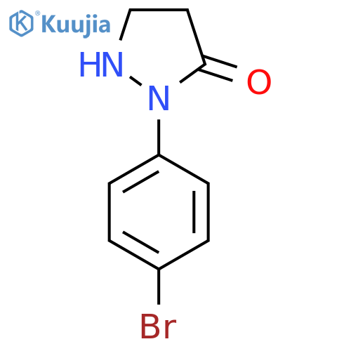 2-(4-bromophenyl)pyrazolidin-3-one structure