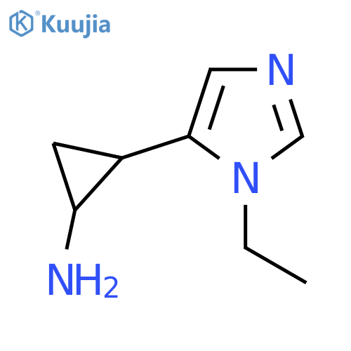 2-(1-ethyl-1H-imidazol-5-yl)cyclopropan-1-amine structure