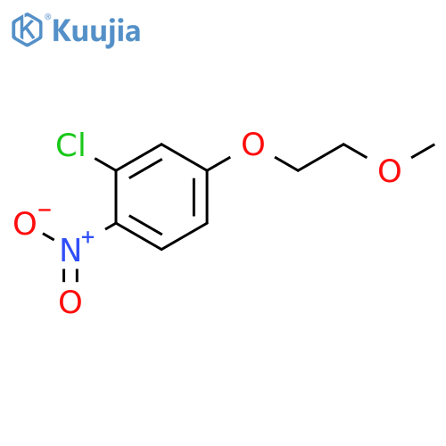 Benzene, 2-chloro-4-(2-methoxyethoxy)-1-nitro- structure