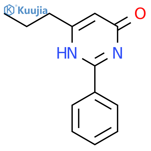 2-phenyl-6-propyl-3,4-dihydropyrimidin-4-one structure