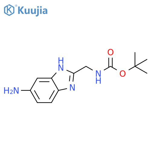 tert-butyl N-[(5-amino-1H-1,3-benzodiazol-2-yl)methyl]carbamate structure