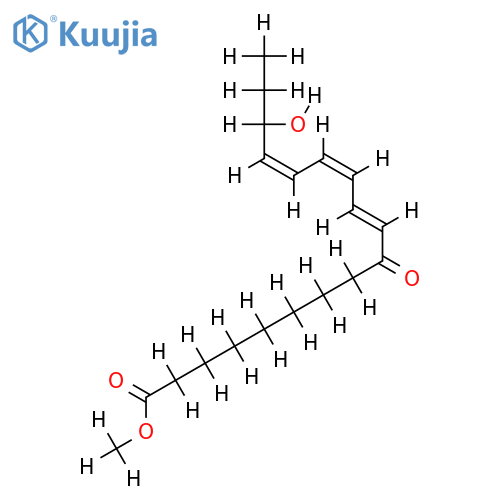 Me ester-(10E,12Z,14E,16RS)-16-Hydroxy-9-oxo-10,12,14-octadecatrienoic acid structure