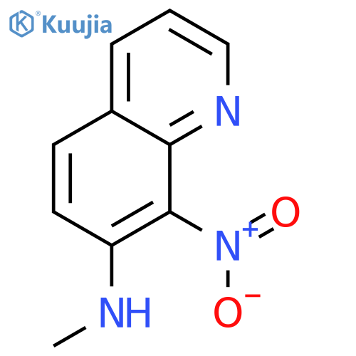8-Nitro-7-methylaminoquinoline structure