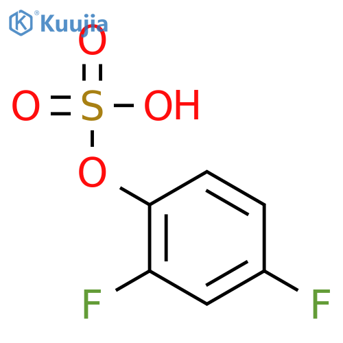 Phenol, 2,4-difluoro-,1-(hydrogen sulfate) structure