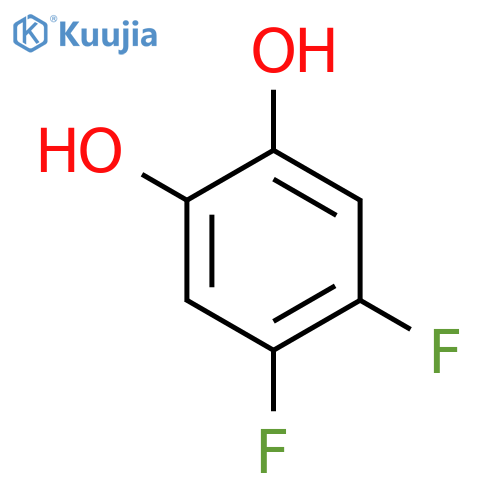 4,5-Difluorobenzene-1,2-diol structure