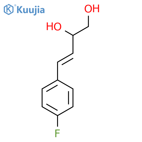 4-(4-fluorophenyl)but-3-ene-1,2-diol structure