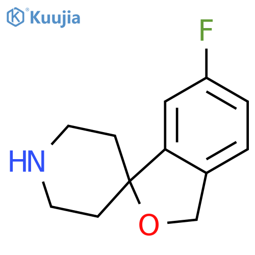 6-FLUORO-3H-SPIRO[2-BENZOFURAN-1,4'-PIPERIDINE] structure