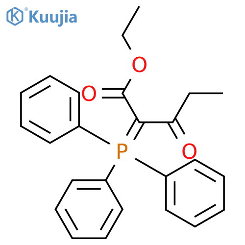Pentanoic acid,3-oxo-2-(triphenylphosphoranylidene)-, ethyl ester structure